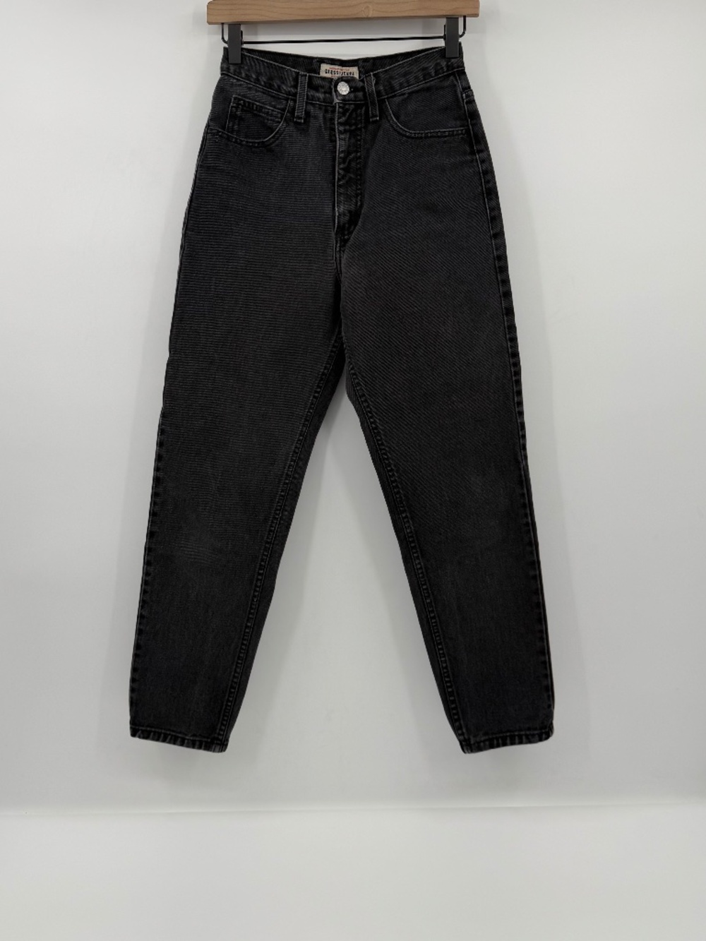 Vintage Guess Jeans Women 28 Faded Black High Rise Tapered Mom 39050SH